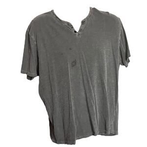 Lucky Brand Men’s Gray Short Sleeve Henley T-Shirt XL